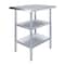 Amgood 24 in. x 24 in. Stainless Steel Table With Two Undershelves AMG WT-2430-2SH - alternate 1